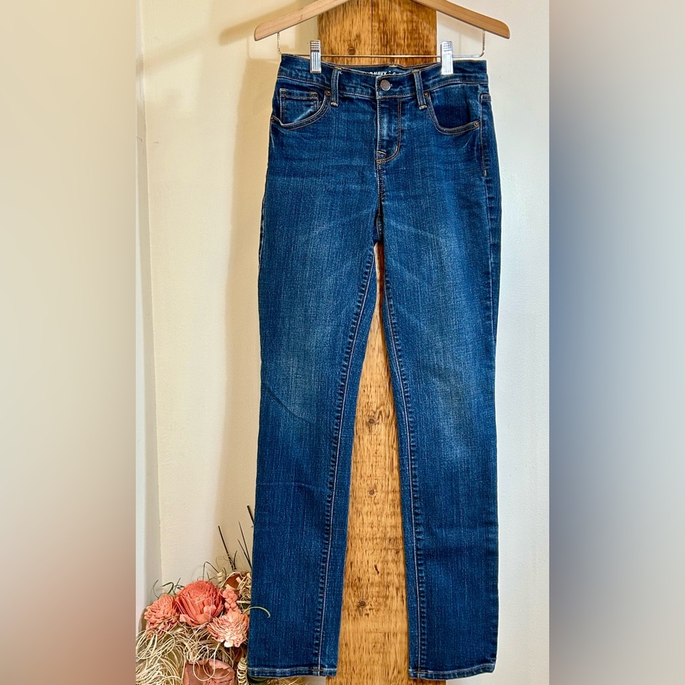 Old Navy Mid Rise Curvy Indigo Jeans